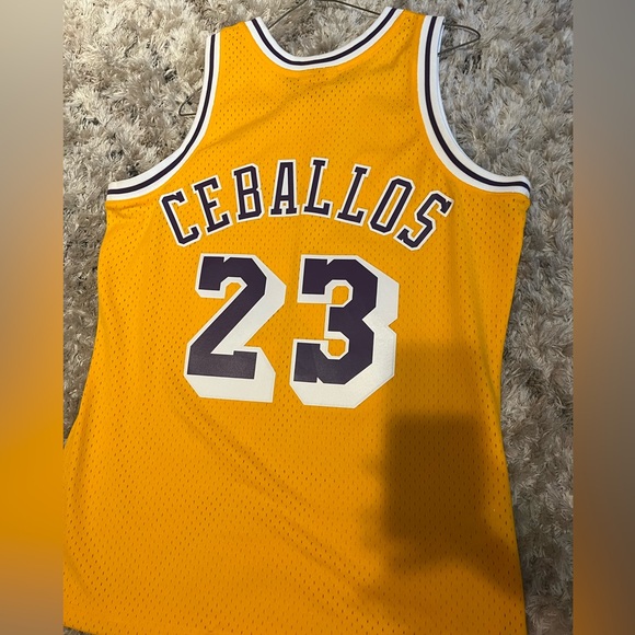 Los Angeles Lakers Cedric Ceballos Mitchell Ness 1994/95 Jersey Authentic - Picture 3 of 3